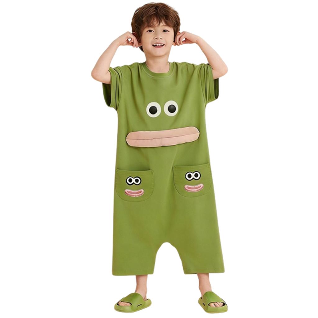 Kids Funny Footie Pajamas for Boys and Girls Novelty Sleepwear Loungewear
