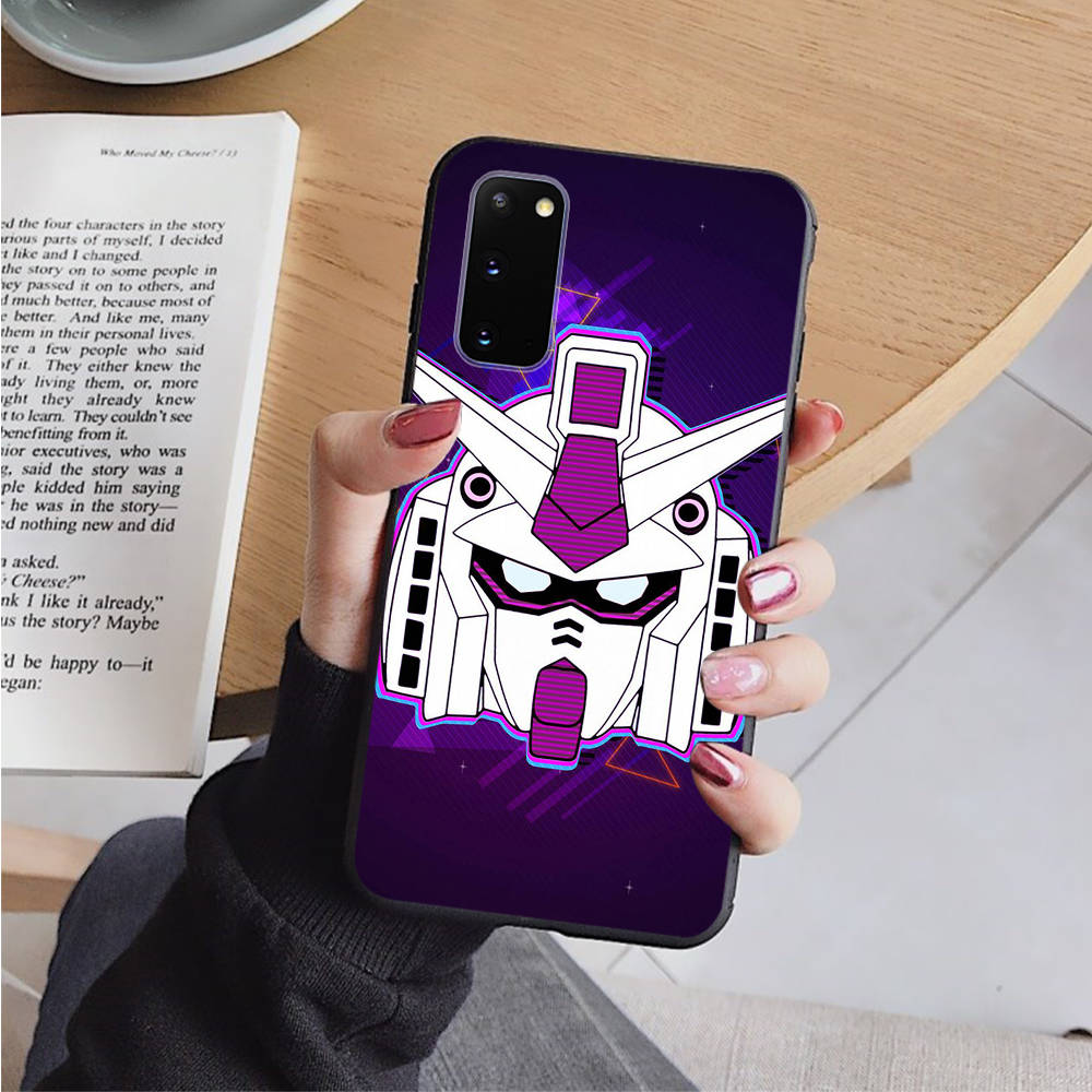AD71 GUNDAM Black Case for iPhone 16 15 Plus 14 13 12 11 Pro 8 7 6S SE 5S X XR XS Max Realme C30 C33 C31 9I Huawei Y8P Y9 Sofe Cover