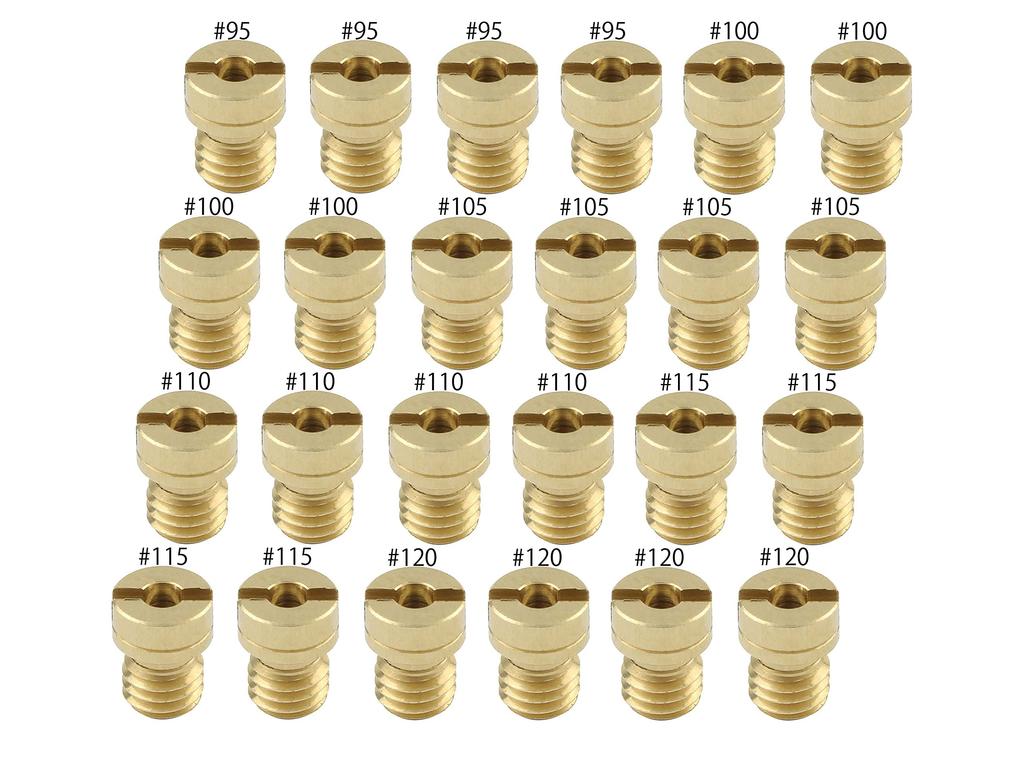 POSH Motorcycle Supplies Main Jet 6 Oversize Main Jet Set KEIHIN Round Large (6X8)