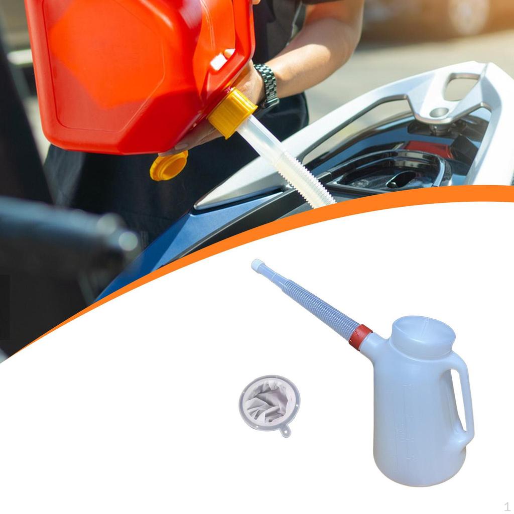 Ölkrug mit langem Ausguss Motor Spender Praktischer Messbecher Messbehälter für