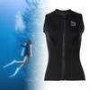 3mm Women Wetsuit Top Scuba Tops Keep Warm Modern Swimsuit Zipper Diving Vest Wet Suit for Surfing