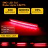 3 IN 1 Led Smoked Lens For 2013 2014 2015 2016 2017 Cadillac XTS Bumper Reflector Tail Lights Turn Signal Brake Stop & Rear Fog Lamps OEM 20874085