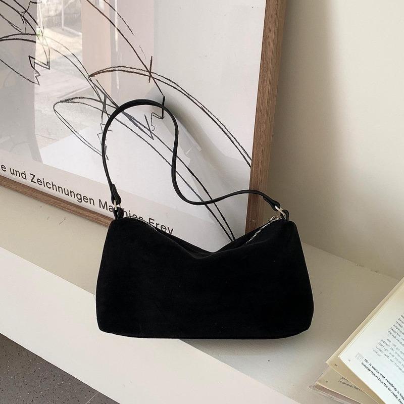 

Retro suede bag portable small square bag autumn and winter new trend leopard print underarm shoulder bag women чёрный