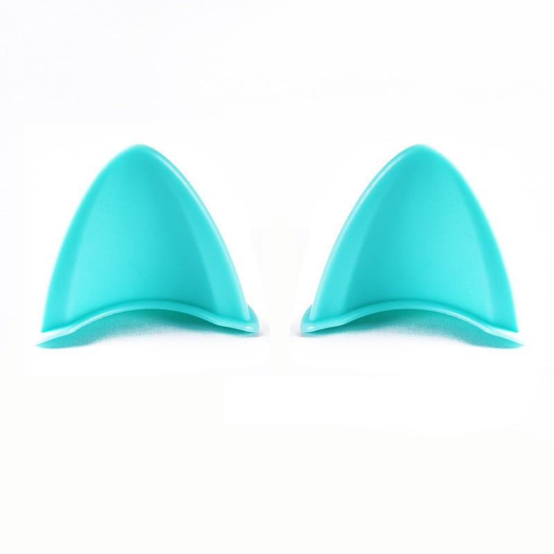 2pcs Cute Motorcycle Helmet Cat Ears Stickers Universal Electric Car Helmet Decoration Styling Sticker Helmet Accessories Decals