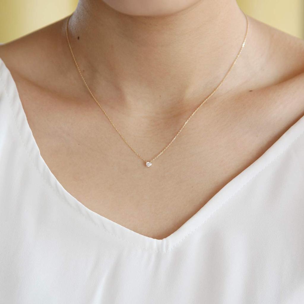 Diamond 10K Yellow Gold Necklace 4℃ (111736123010)