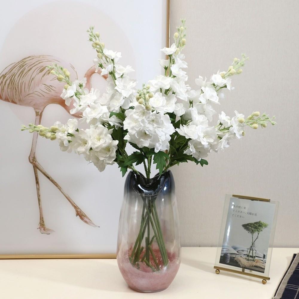 72cm Delphinium Stem Lifelike Simulation Flower Artificial Delphinium Flower Christmas Decoration