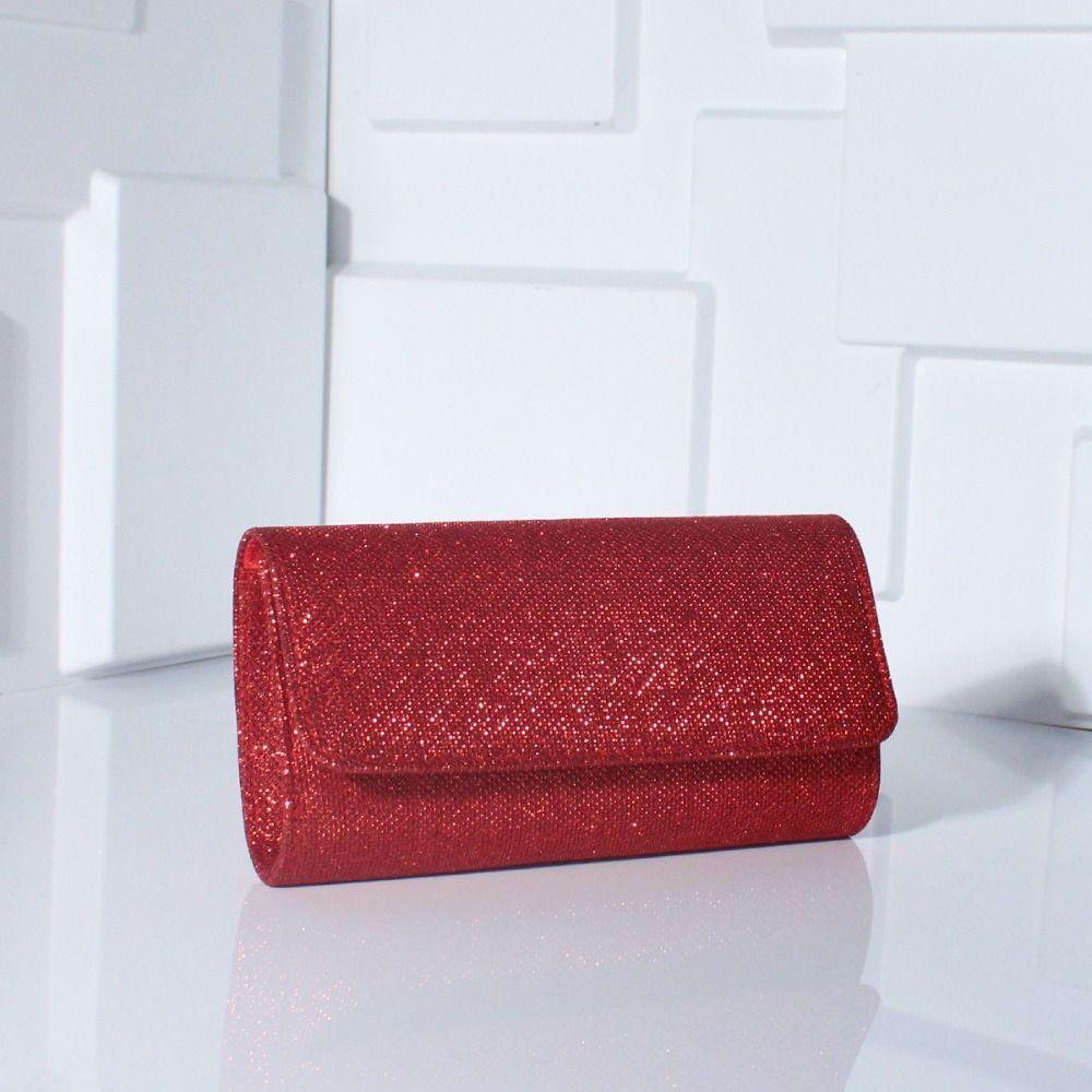 Fashion Champagne Evening Handbag Luxury Chain Dinner Bag Underarm Bag Shoulder Bag  Bride