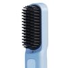 Cordless Hair Straightener Brush 4 Temperature Settings Mini Hair Straightening Comb USB Rechargeable Fast Heating Electric Hot Brush