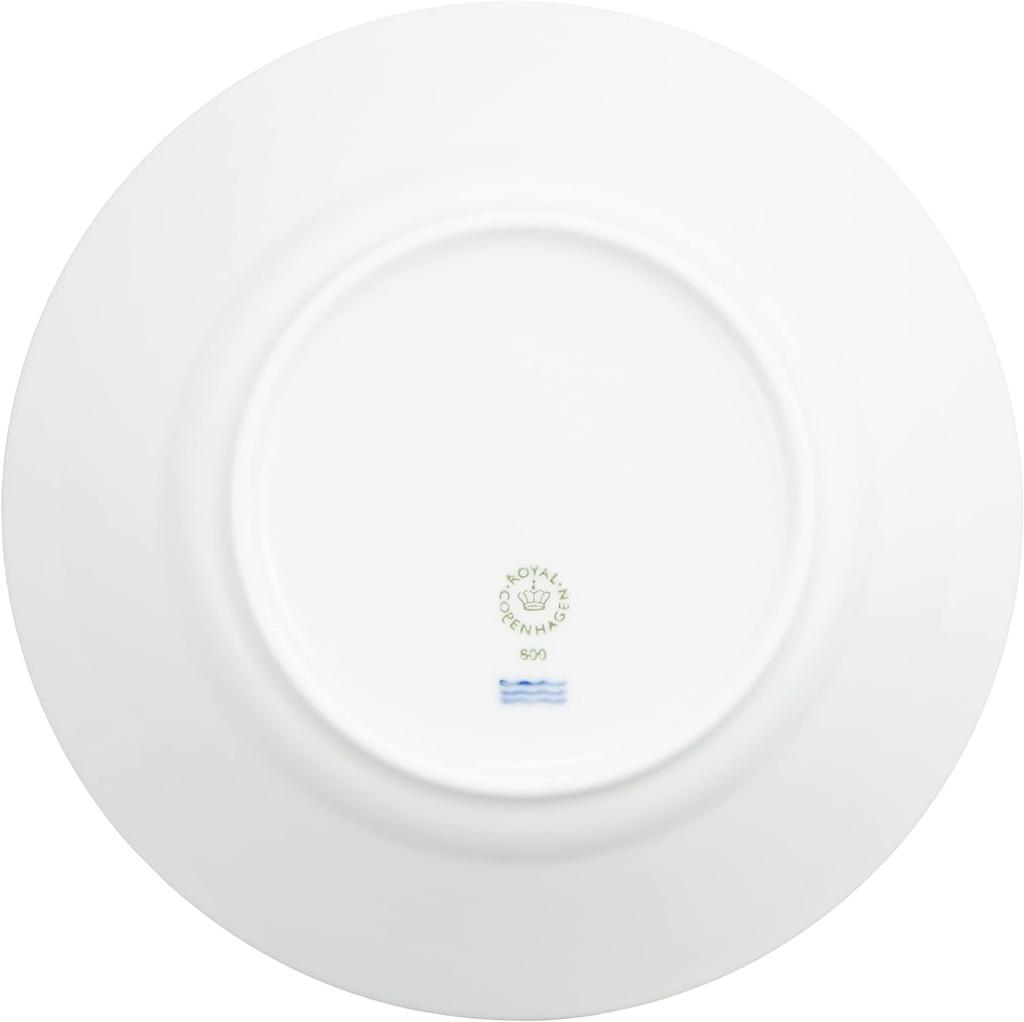[Officially Imported] Royal Copenhagen White Fluted Deep Plates, 17cm, Set of 2, Wedding Gift, Product Number 1016914