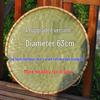 Large Handmade Bamboo Winnowing Basket - Round Woven Tray/Sieve for Drying or Decoration