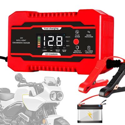 Trickle Charger For Car Battery 12V6A Motorcycle Battery Fast Charger Vehicle Charging Maintenance Equipment For Cars