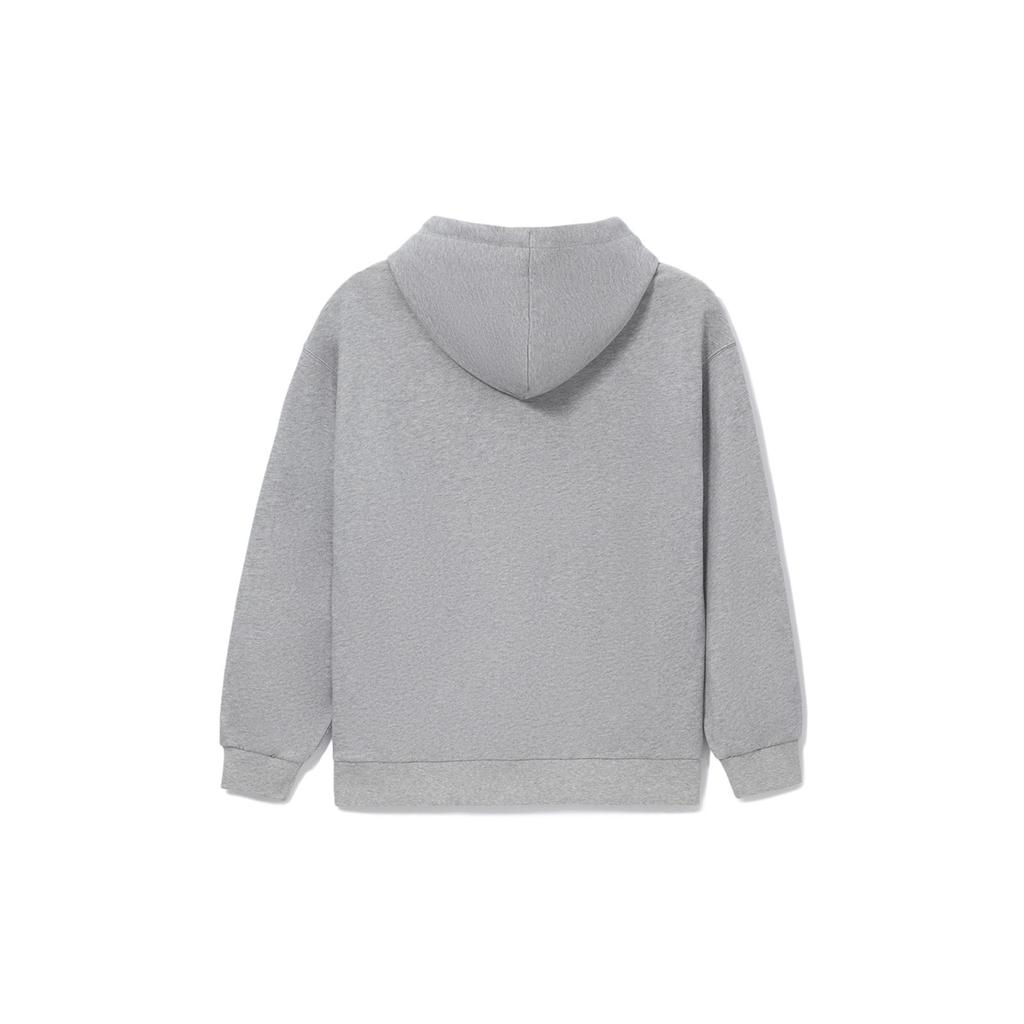 Li-Ning Embroidered Logo Pullover Long Sleeve Sweatshirt Unisex Tops Floral-Grey AWDS533-3