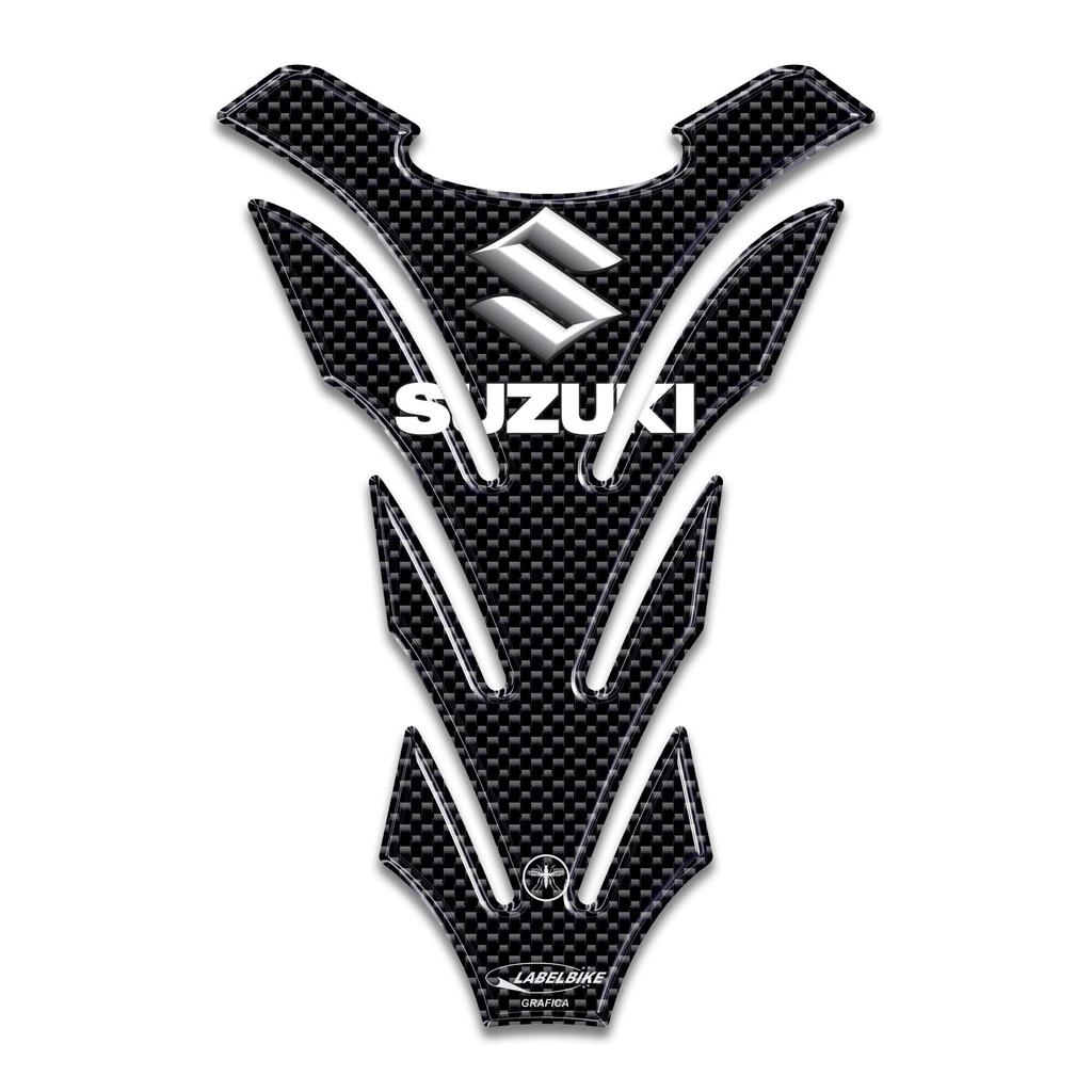 labelbike Suzuki Motorcycle Tank Resin Sticker 3D Carbon Tank Protection -