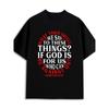 European Sizes Men's Faith T-Shirt Soft Comfortable Casual Short Sleeve Round Neck with Verse Design - Pamuk Christianity Print for Church