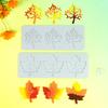Silicone Baking Molds with Maple Leaf Shape for Creative Sugar Craft Cake Decorations for DIY Projects and Home Use