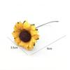 100pcs Handmade Artificial Sunflower Paper Flower Realistic Fake Flower  Wedding