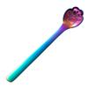 1PC Creative Cute Cat Claw 304 Stainless Steel Spoon Hollow for Ice Cream Coffee Tea Dessert Spoon Kitchen Tableware Accessories