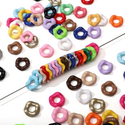 5/20Pz Perline Stratificate Verniciate a Spruzzo Acriliche Per Fai da Te Collana Braccialetto Orecchini Creazione Gioielli Accessori Artigianali