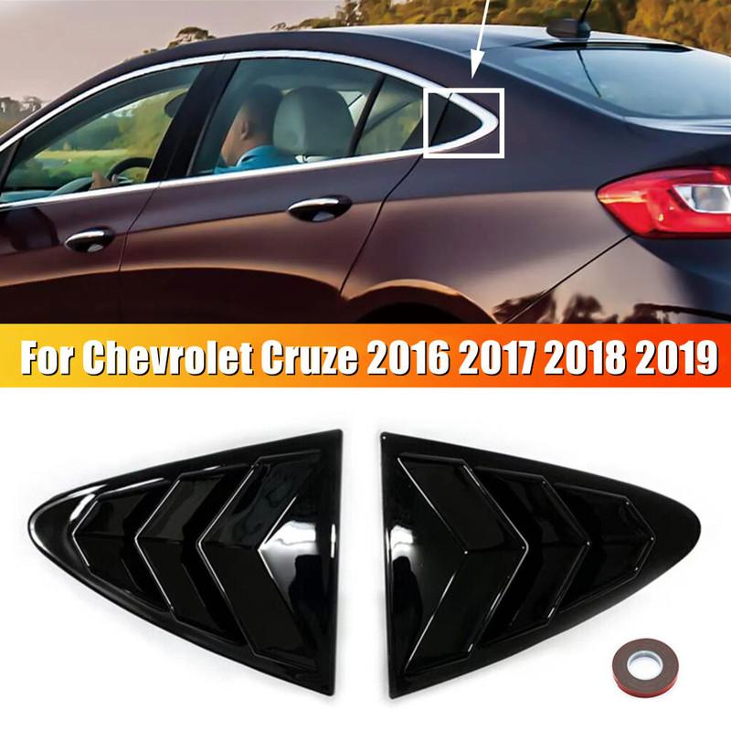 For Chevrolet Cruze 2016 2017 2018 Rear Window Louver Shutter Cover Side Vent Trim Windshield Cover Car Accessories
