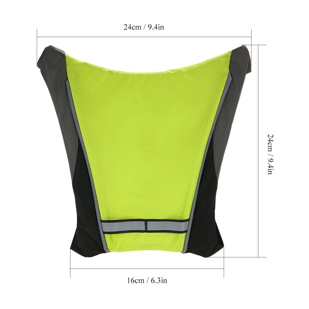 USB Wiederaufladbarer Reflektierender Rucksack Befestigungsclip mit Fernbedienung LED Signalleuchte Outdoor Sport Sicherheits Tasche Ausrüstung