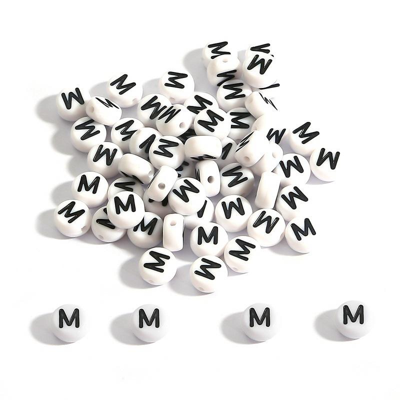 Brățară Handmade Mărgele 4*7mm Mărgele Acrilice Alfabet Mărgele Plate Instrumente de Înșirat Manual DIY pentru Copii Accesorii Bijuterii pentru Mărgelit Brățări Făcute Acasă