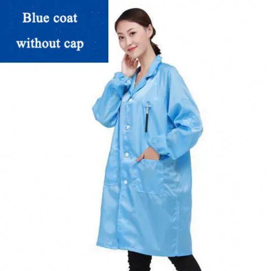 

Unisex Sanitary Protection Anti static Tops Coat Cleanroom Garments Dust-proof Static Spray Paint Clothes Work Protection S