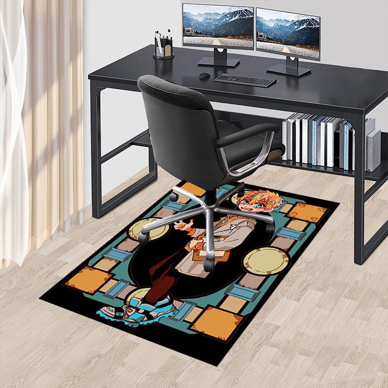 

1pc Anime Cartoon Design Office Chair Mat, Seasonal Gift for Fans, Non-Slip Carpet Suitable for Home Decor, Gaming Room, and More!I031 60cm by 90cm