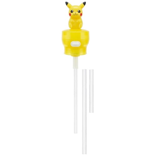 Skater Push Type Straw Hopper Cap with Mascot 350ml / 500ml Pocket Monster Pikachu PSHC6-A