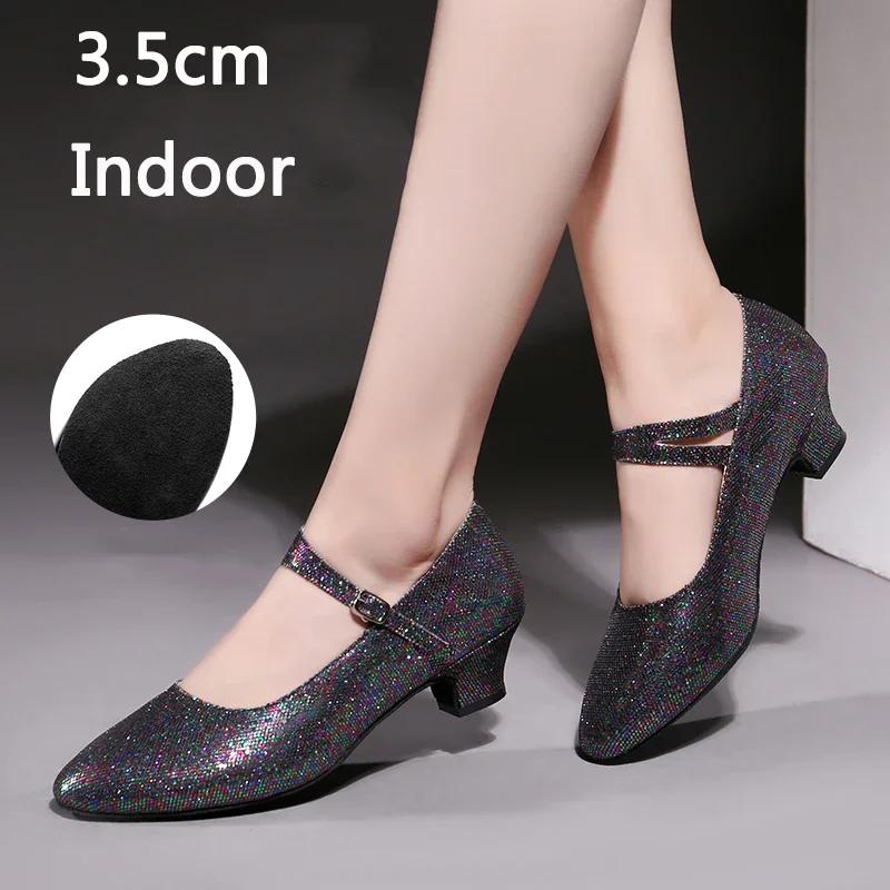 

Бальные Кроссовки Туфли для Латиноамериканских Танцев indoor/outdoor Женские Мягкая Подошва Танцевальная Обувь Современный Джаз Танго Туфли Закрытый Носок 33