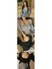 Hong Kong Style Women's Chic Set: Slim Fit Camisole & Fashionable Cardigan.