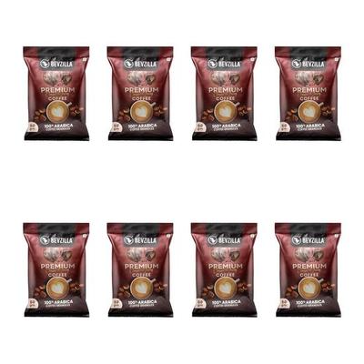 Bevzilla 400 Grams (50 Gm X 8 Bags) Premium Classic Strong Coffee Powder | Make 50 Cups| Best for Espresso, Latte & Cappucino| Enjoy Hot & Cold Coffee