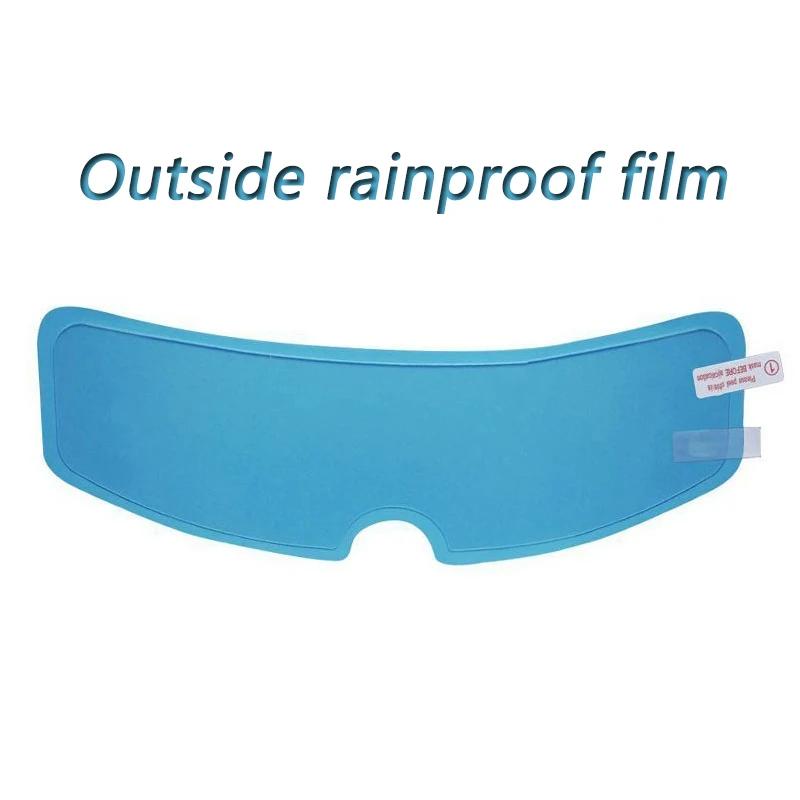 Fashion Helmet Anti-Fog Rainproof Film Nano Coating Clear Protective Patch Electric Bicycle Driving Universal Motorcycle New
