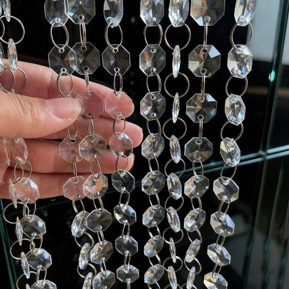 10PCS Transparent Acrylic Hanging Strand 100cm Acrylic Chandelier Chain Christmas Decor