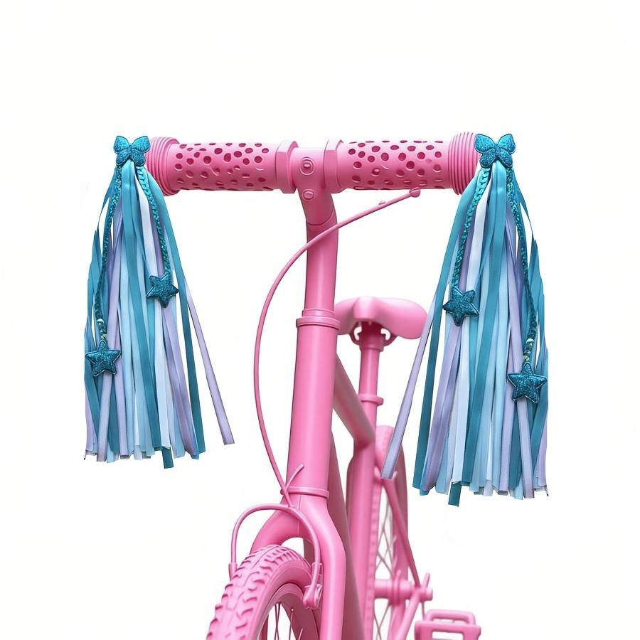 1Pair Star Tassel Handlebar Ribbon, Universal Decor for Bicycle, Motorcycle, Scooter & Balance Bike