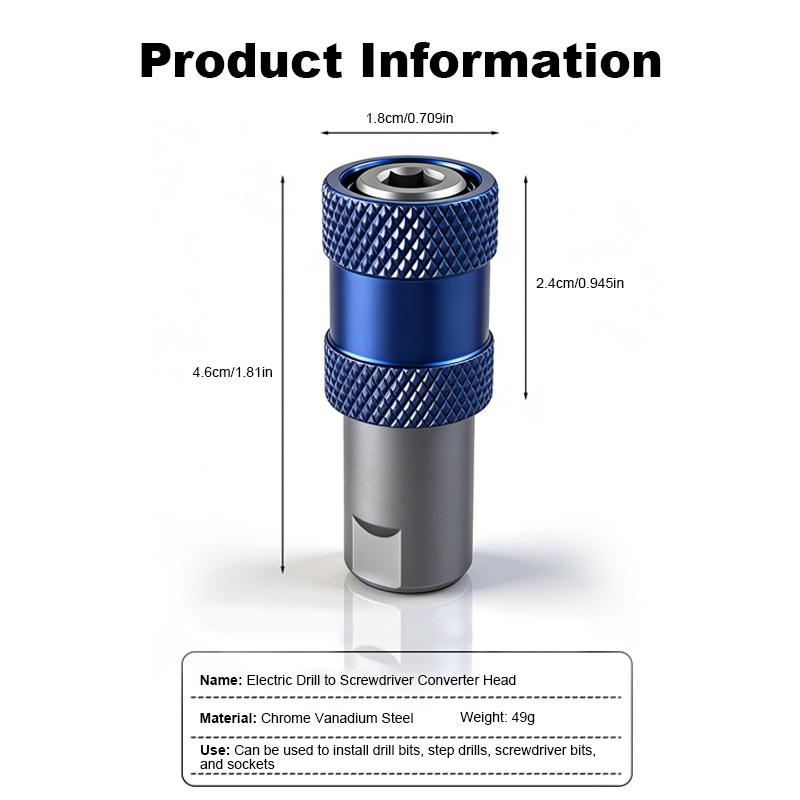 Universal Magnetic Screwdriver M10 Interface Head Bit Holder Metal Magnetizer Steel Sleeve Power Tool Position Ring Accessory