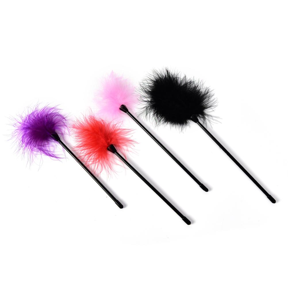 Adult Game Teasing Whip Sex Feather Clit Tickler Fancy Kinky Bondage Couples Flirt Spanking G Aid Toy Slave Flogger SM Role