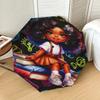 1pc Books Flowers Pattern Umbrella Design Automatic Opening and Closing Umbrella, High-quality Travel Umbrella,  c1128240