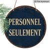 2D Flat Aluminum Vintage French-style Signage Wall Decoration, Available in Various Sizes. Suitable for Cafes, Living Rooms, Kitchens, Bars