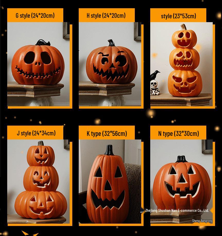 Große Halloween-Kürbis-Laterne für Innen-/Außen dekoration