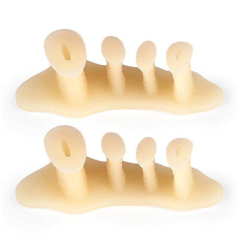 Four-Hole Soft Toe Separator for Bunions and Overlapping Toes