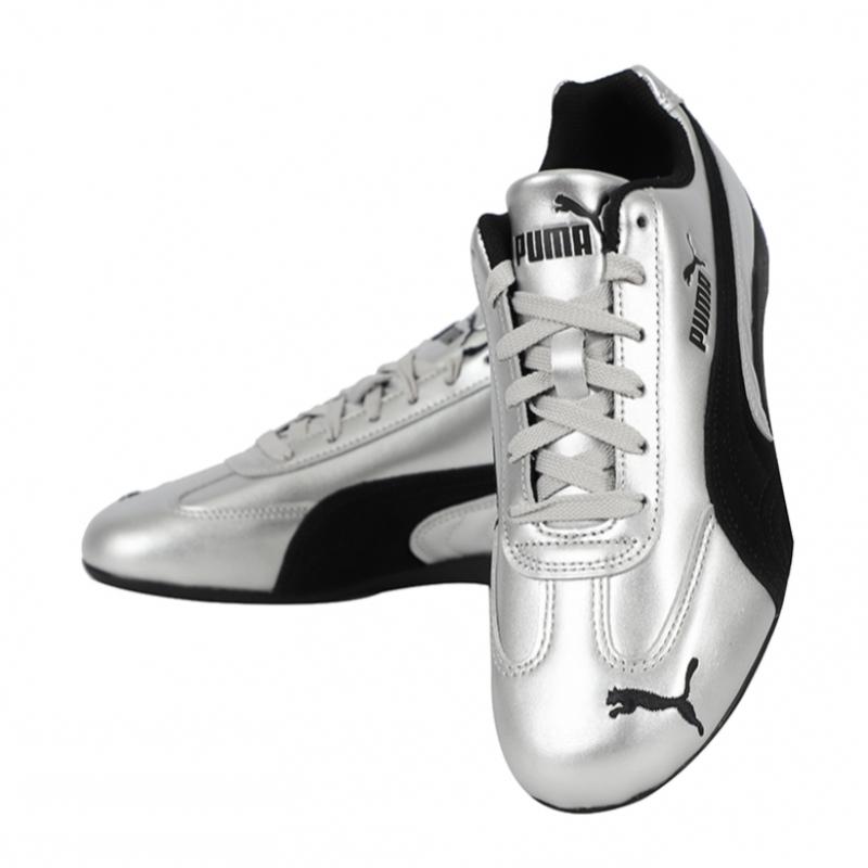 Puma Shoes Metallic Silver Black Rose Speedcat