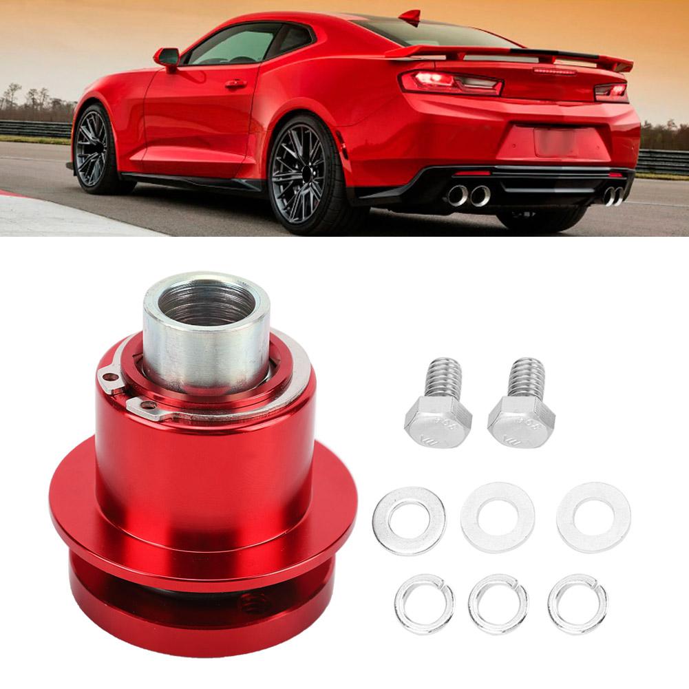 Car Quick Release 360 degrees  Steering Wheel Hub Adapter Kit 310‑101 (Red)