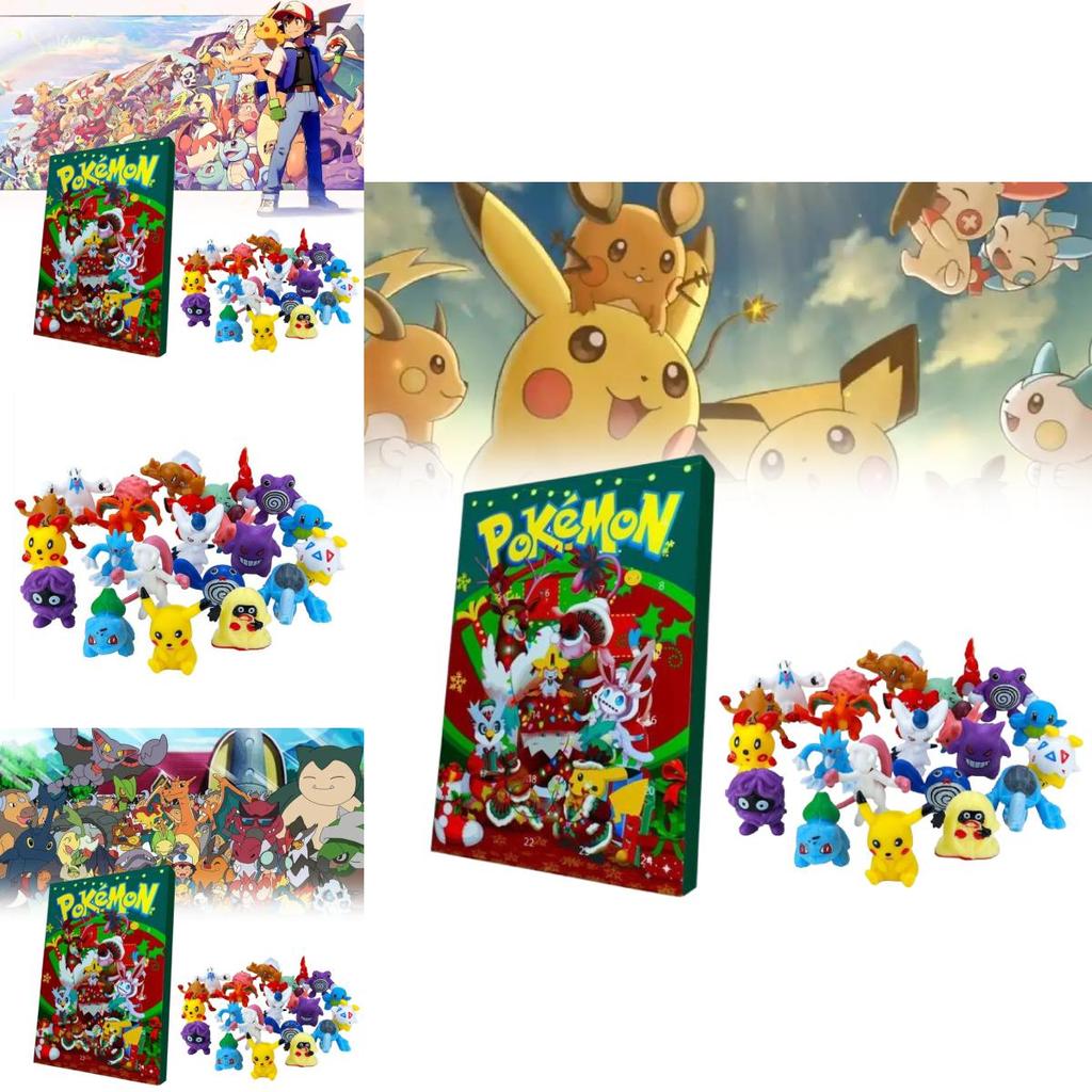 Pokemon Christmas Countdown Calendar With 24 Plastic Toys For Kids And Collectors
