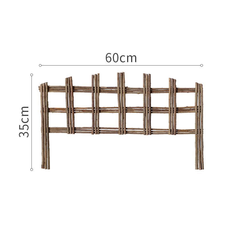 Willow Woven Garden Fence: Small Edging for Indoor/Outdoor Flower Beds, Lawns, Nurseries, Balconies, Courtyards.
