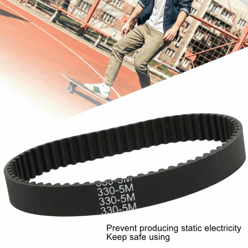2 Pcs Black Timing Drive Belt Rubber Drive Belts Durable Toothed Belt Electric Scooter