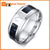 Xiaomi Vnox Aries Ring for Men 12 Horoscope Stainless Steel with Carbon Fiber Wedding Band Casual Male Alliance