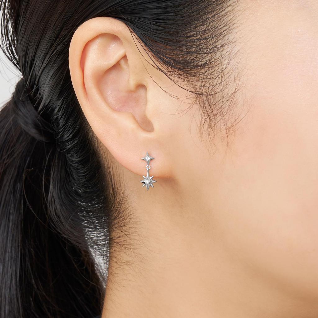 Vendome Aoyama Platinum Diamond Earrings APVA2647 DI [Official]