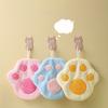 Hand Towel Can Be Hung Up Cat Footprints Cartoon Animal Hand Towel Cleaning Tables Washing Dishes Adult Hand Towels Quick Drying Towel