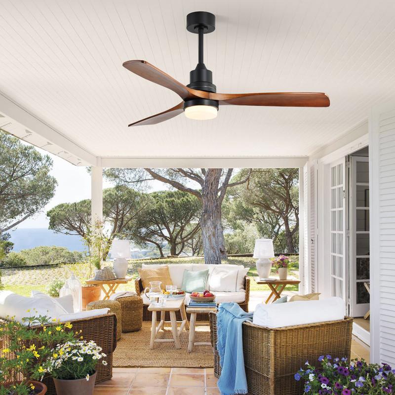 Sofucor Ceiling Fan with Light - 6 Speeds - Energy-Efficient DC Motor - 132cm, 3 Colors Available