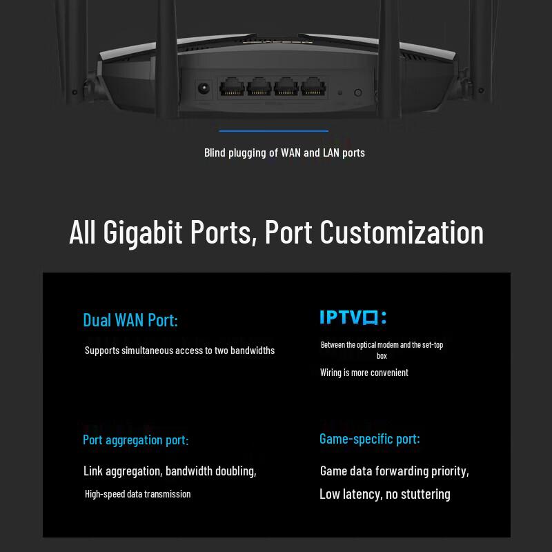 MERCURY AX3000 Dvoupásmový Wi-Fi 6 Gigabitový router (CN verze)